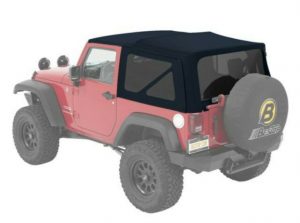 Third Pic of Jeep Wrangler JK Soft Top with Hardware from Bestop for 2007-2018 Models