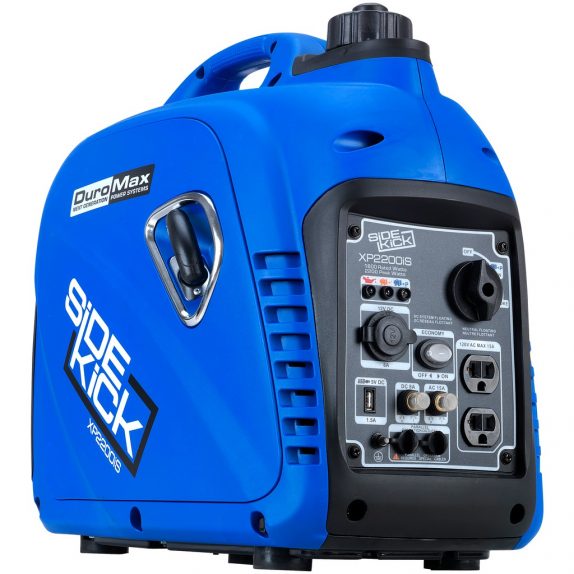 The XP2200iS is a perfect power generator for camp grounds and RVs. Its 212 cc engine generates 1800 watts of continuous power. It is very quiet and adjusts its operation depending on demand.  