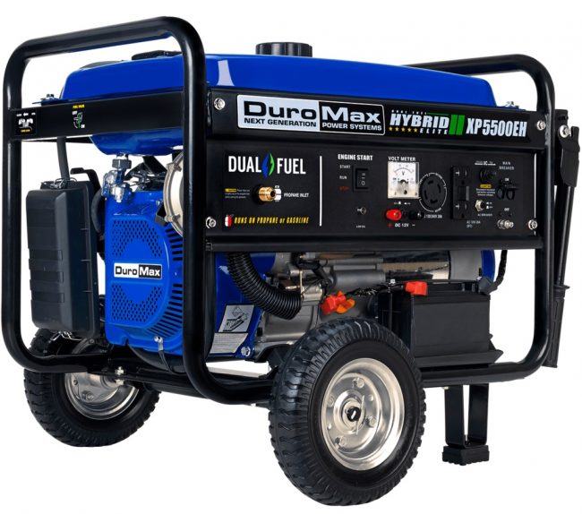 The XP5500EH is perfect for homes and home businesses. Its 224 cc engine is fuel efficient. It can provide continuous power on a tankful of gas.