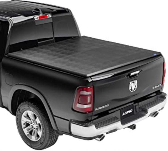 A black pickup truck  Description automatically generated with low confidence