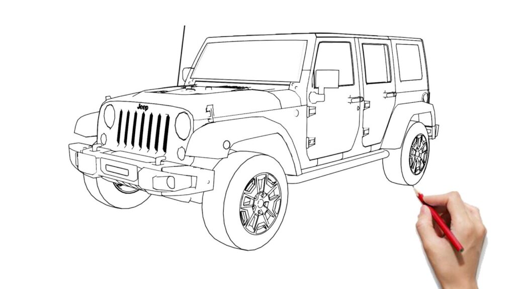 Jeep Wrangler Drawing